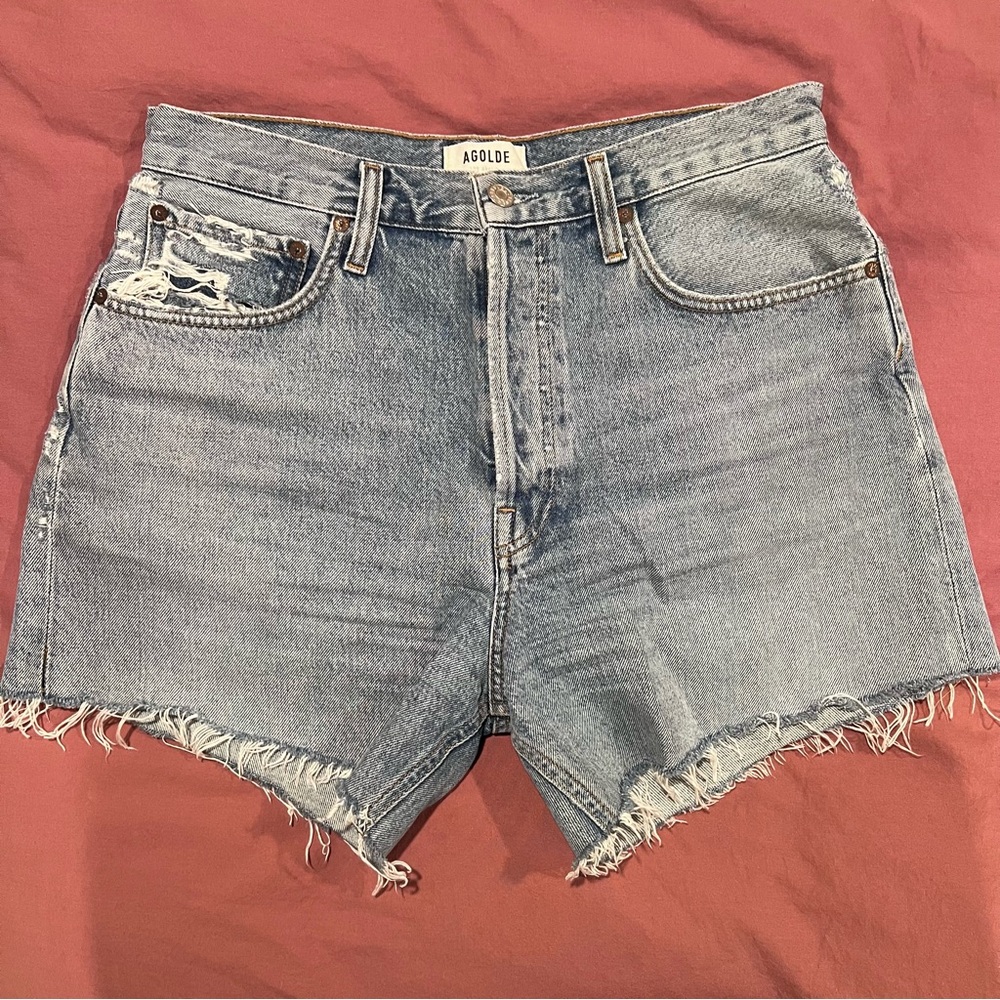 Agolde Riley High Rise Jean Shorts